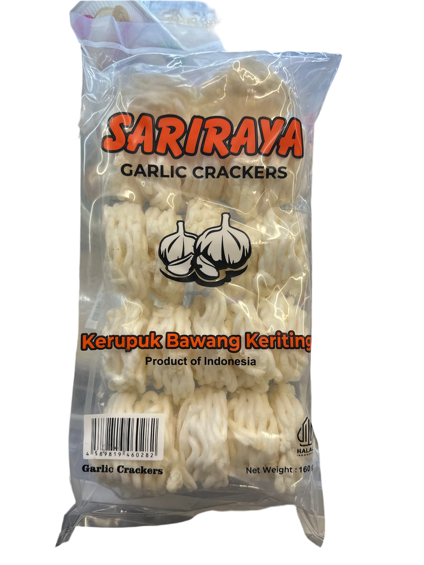 Garlic crackers keriting
