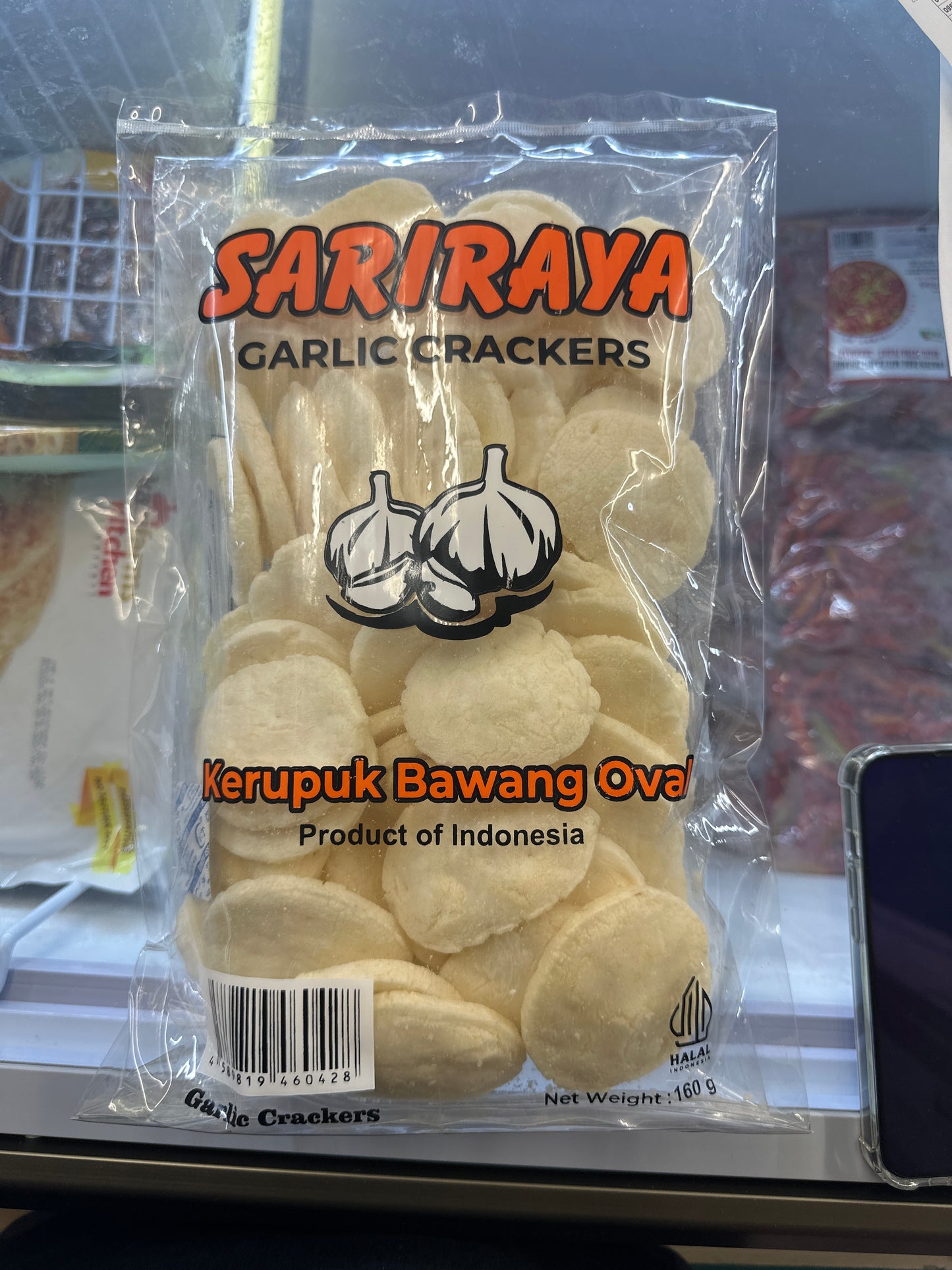 Garlic crackers oval