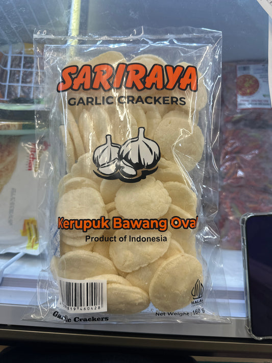Garlic crackers oval