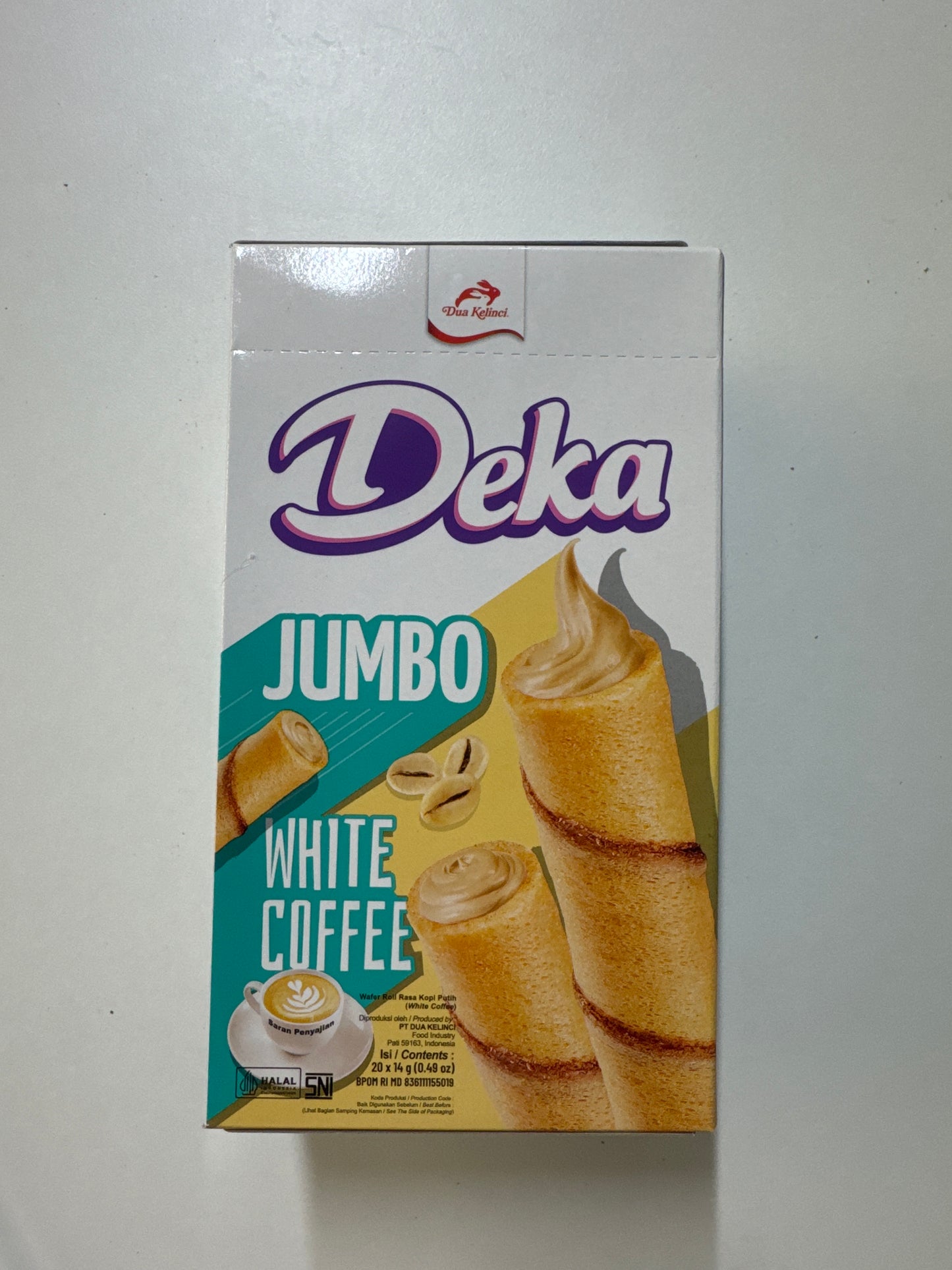Deka Wafer Roll Jumbo White Coffee